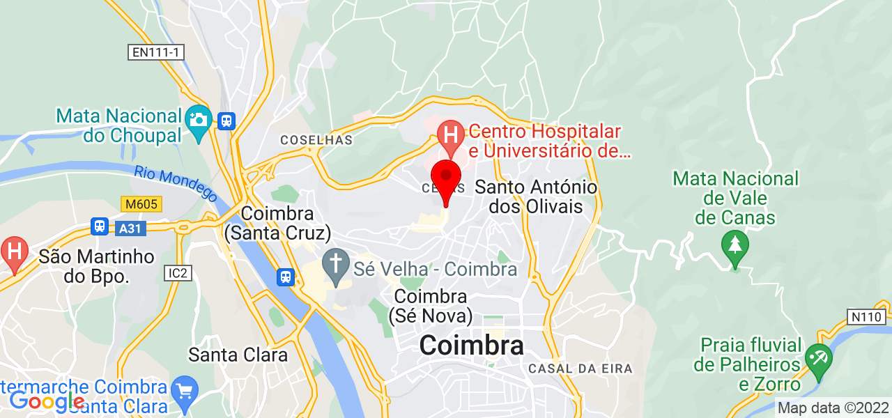 Patr&iacute;cia Maur&iacute;cio - Coimbra - Coimbra - Mapa