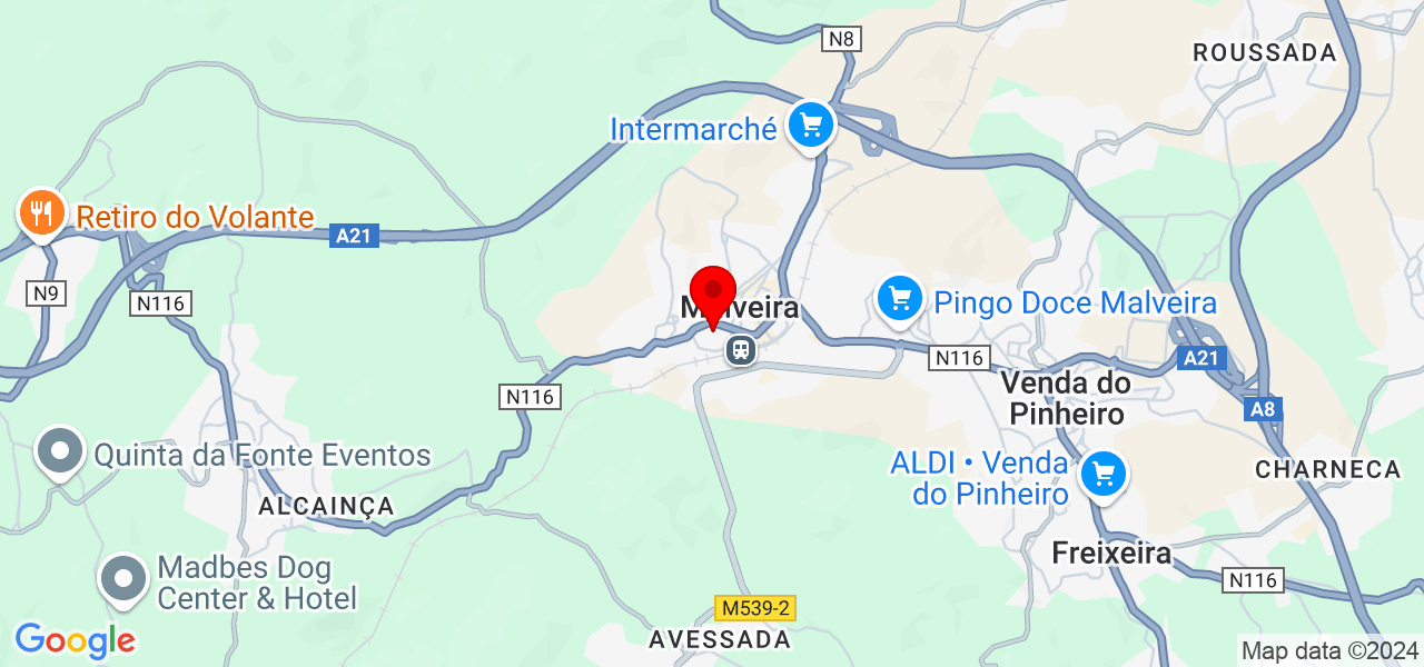 paiNatalVerde - Lisboa - Mafra - Mapa