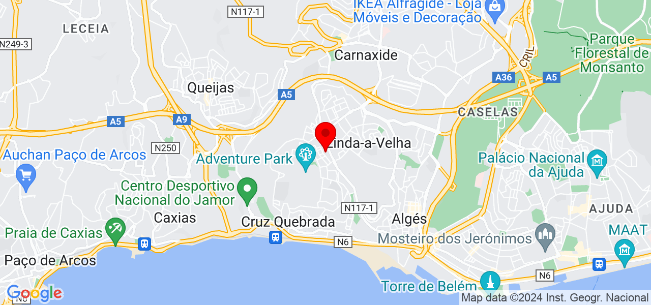 Catarina - Lisboa - Oeiras - Mapa