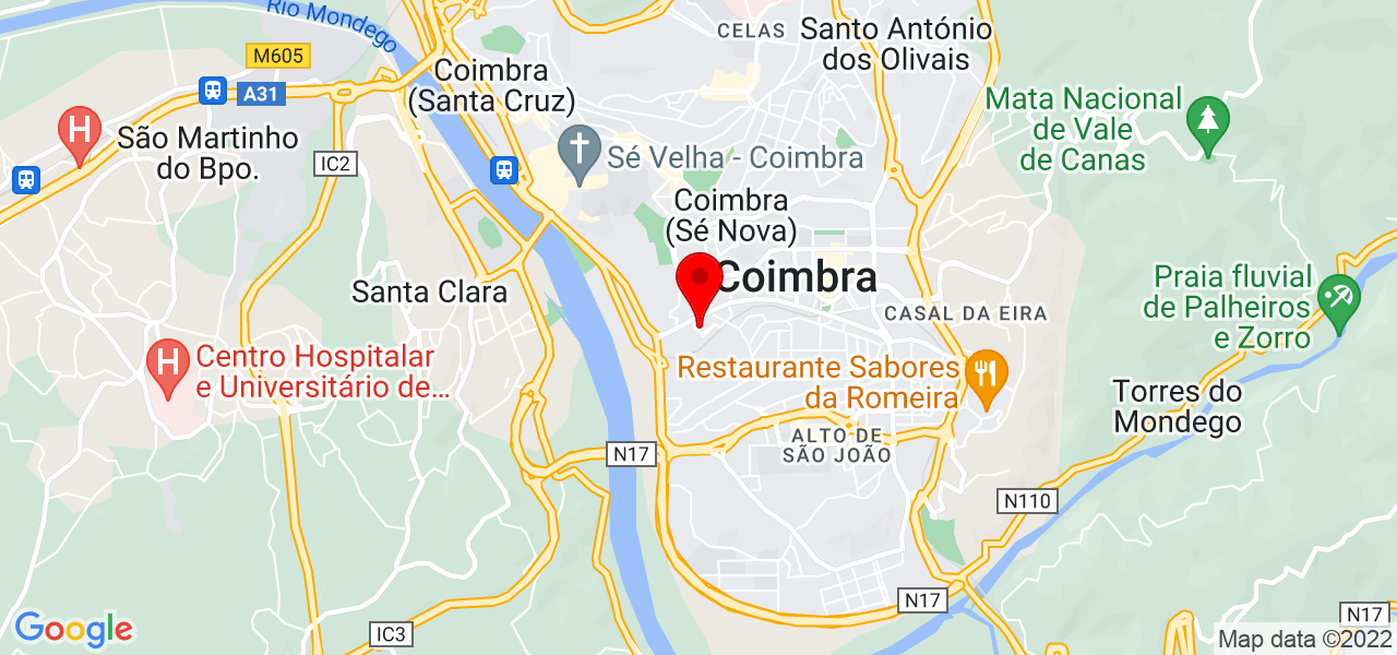 Babysitter Tereza Chaves - Coimbra - Coimbra - Mapa