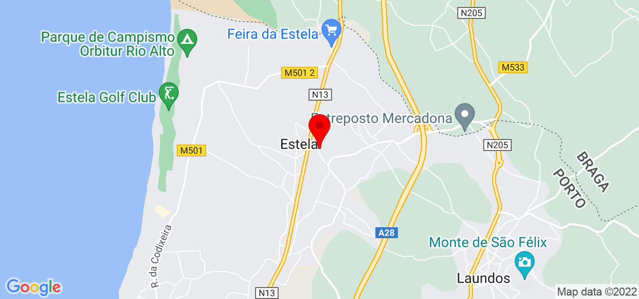 C&aacute;tia Pessoa - Porto - Póvoa de Varzim - Mapa