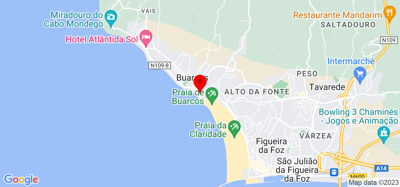 Patr&iacute;cia Moreira - Coimbra - Figueira da Foz - Mapa