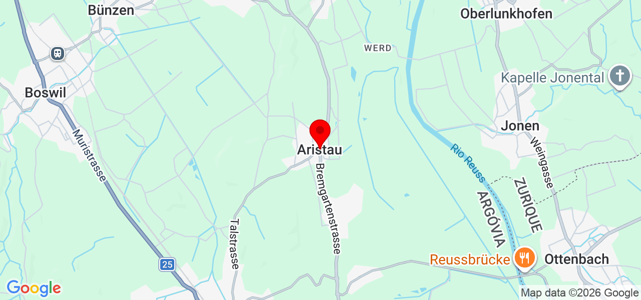 Josephine Barham - Aargau - Aristau - Map