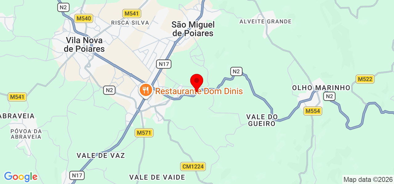 Bianca Faria - Coimbra - Vila Nova de Poiares - Map