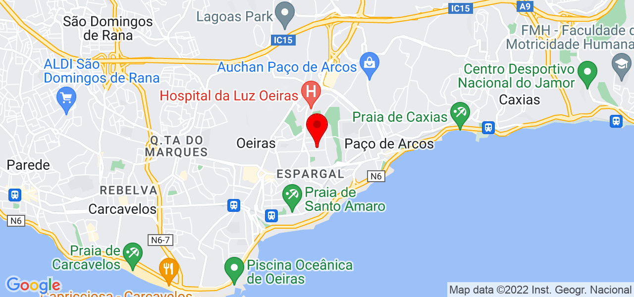 Sara Carvalho licenciada - Lisboa - Oeiras - Mapa