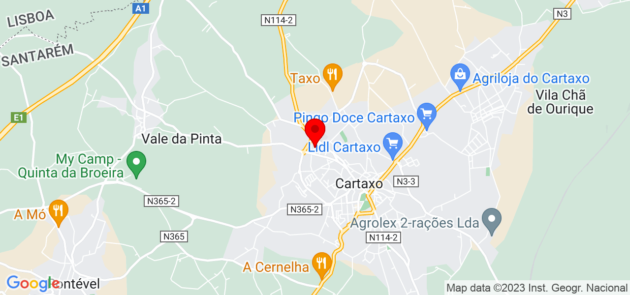 ST Tec Rio - Santarém - Cartaxo - Mapa