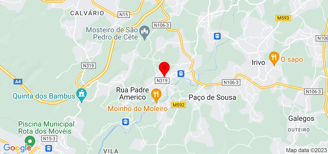 Carolina - Porto - Paredes - Mapa