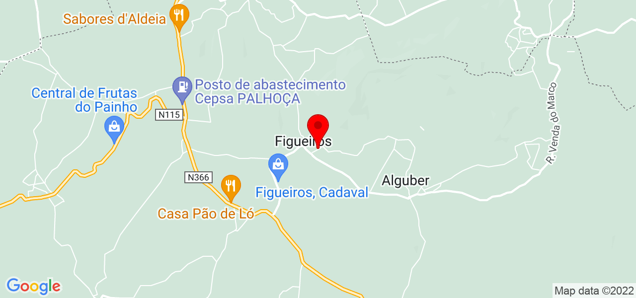 Ivone Cavalcanti - Lisboa - Cadaval - Mapa