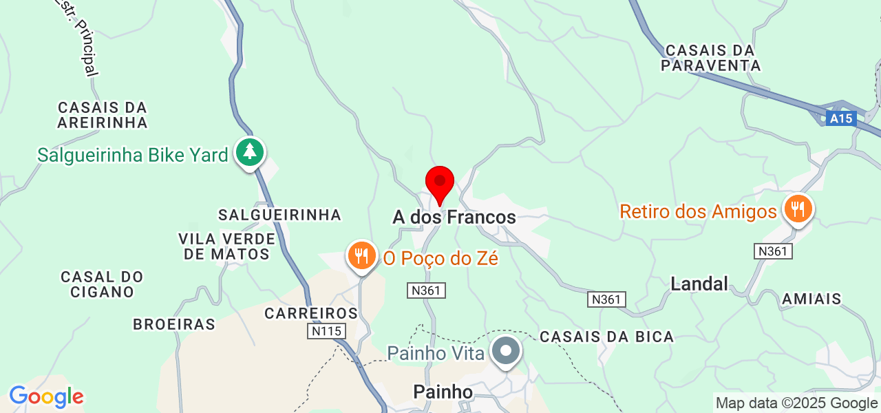 Tavares - Leiria - Caldas da Rainha - Carte