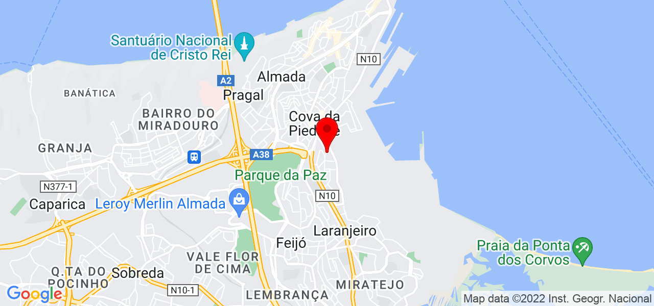 Ana Sardinha - Setúbal - Almada - Mapa