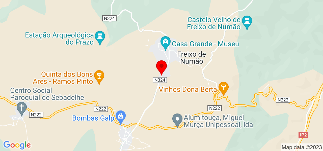Loja das Caricaturas - Guarda - Vila Nova de Foz Côa - Mapa