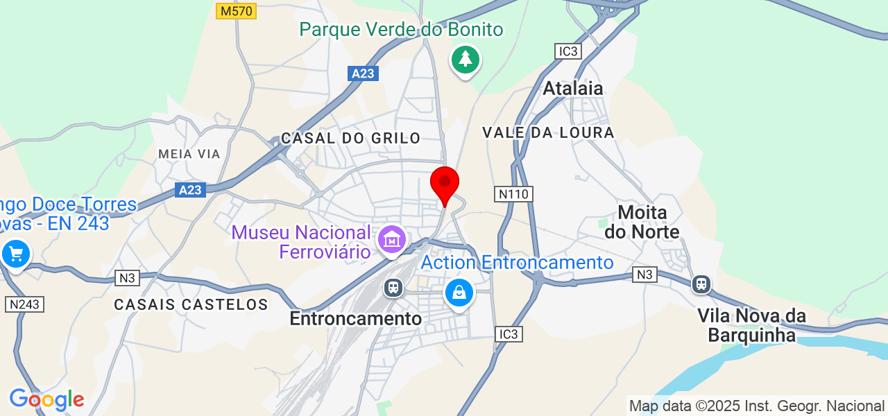Júlio Cremonini - Santarém - Entroncamento - Mapa