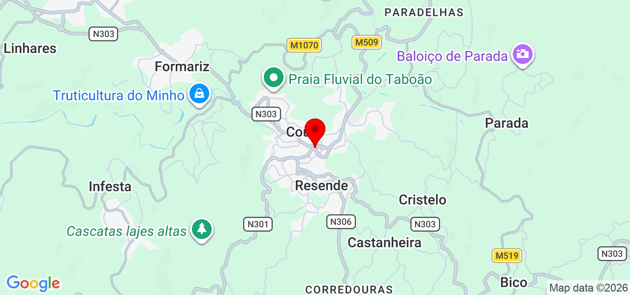 Xavier Pinto - Viana do Castelo - Paredes de Coura - Karte