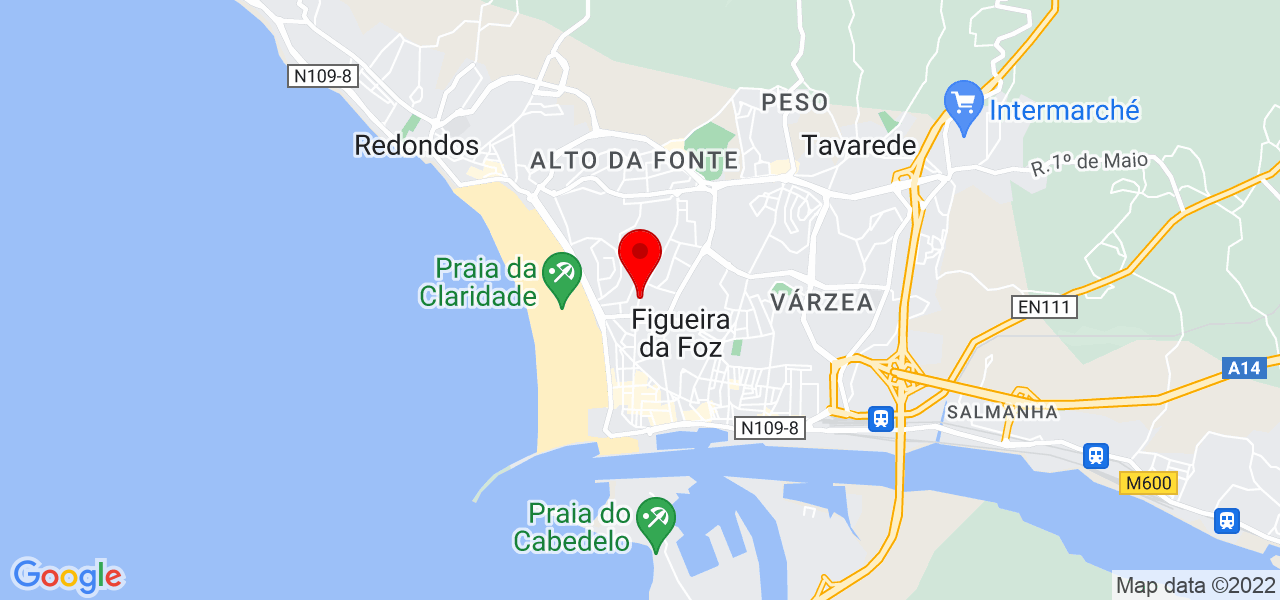 Mahyara Mendon&ccedil;a - Coimbra - Figueira da Foz - Mapa