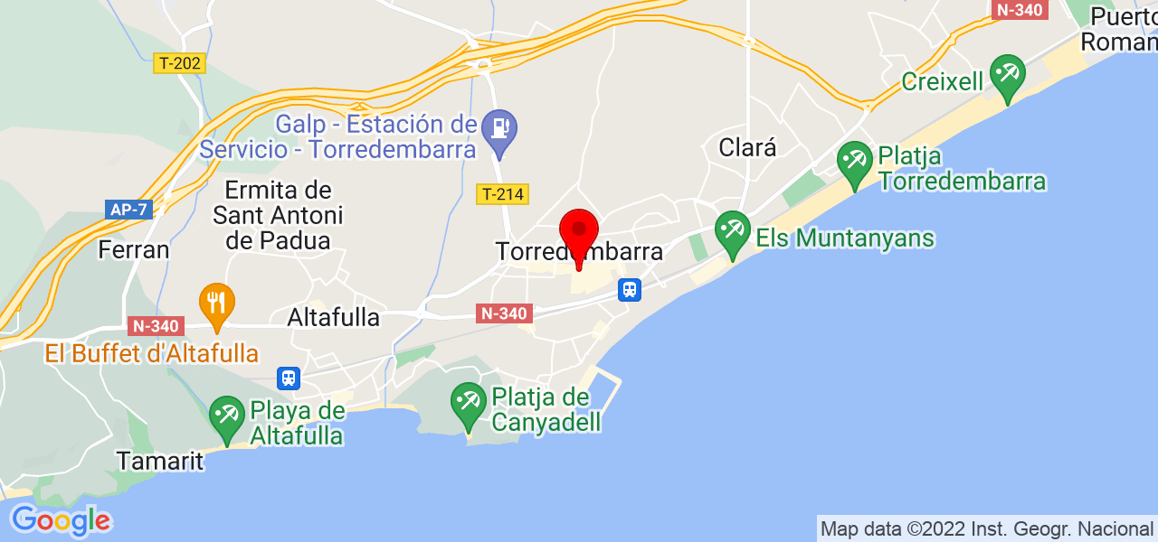 Dubis paola Ortiz verano - Cataluña - Torredembarra - Mapa