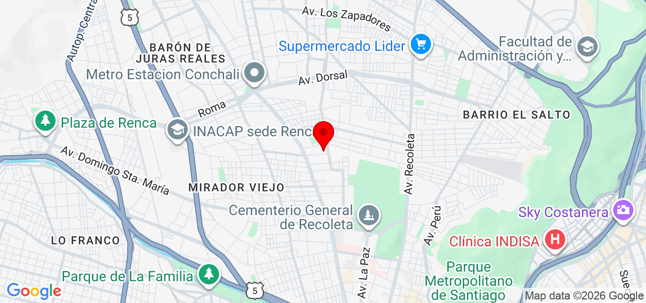 Equilibrio Urbano - Región Metropolitana de Santiago - Santiago - Mapa