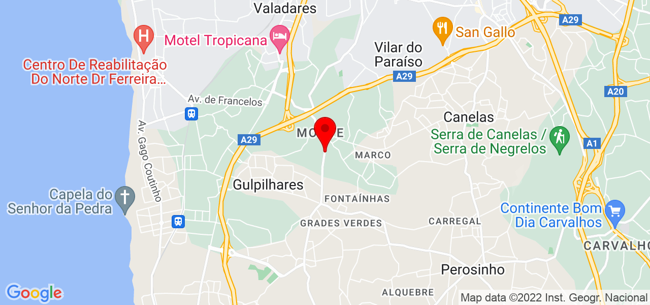 K&aacute;tia Pinho - Porto - Vila Nova de Gaia - Mapa