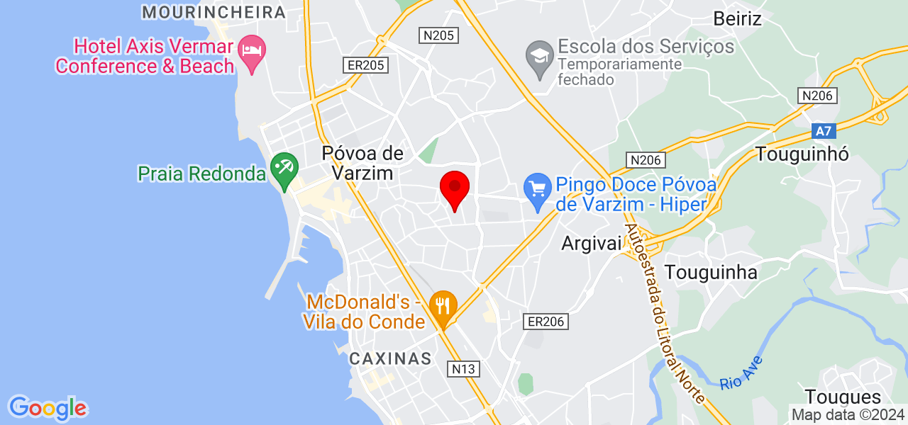 Ana Santos - Porto - Póvoa de Varzim - Map