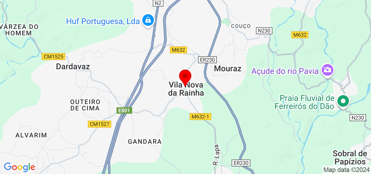 Jane Pereira de arruda - Viseu - Tondela - Map