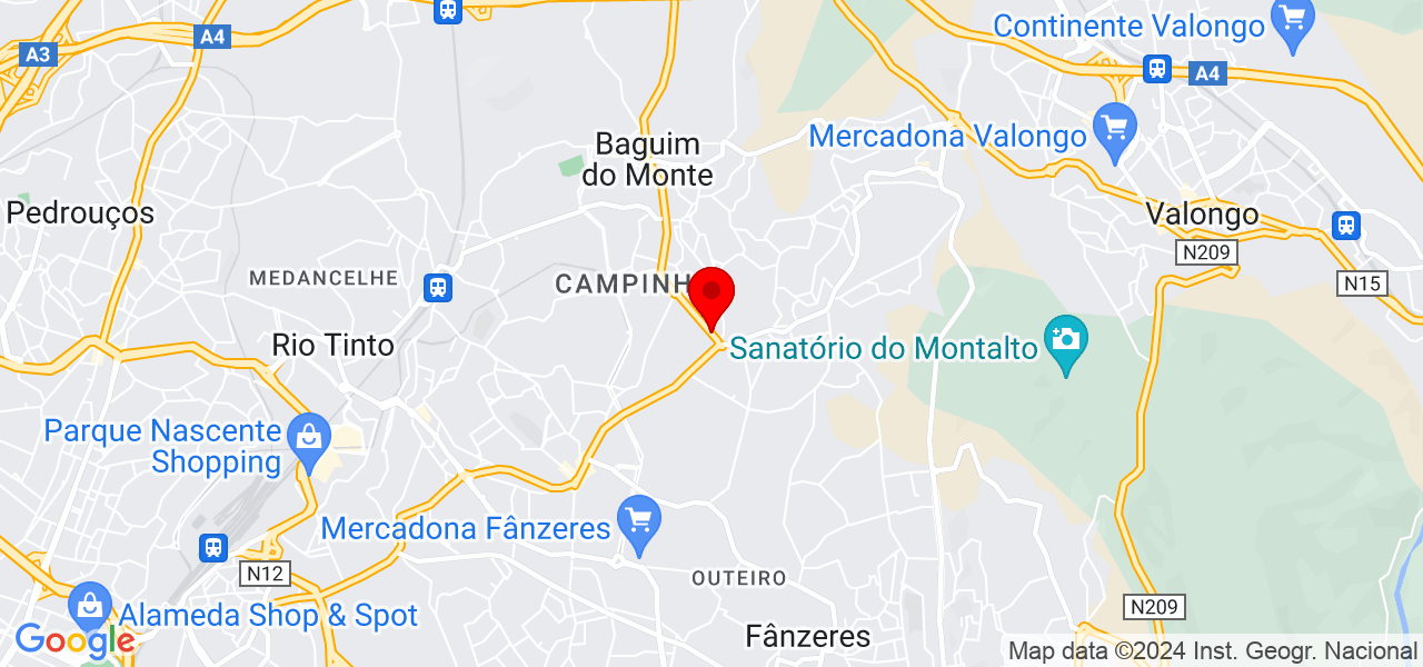 Moreno Imagens - Porto - Gondomar - Mapa
