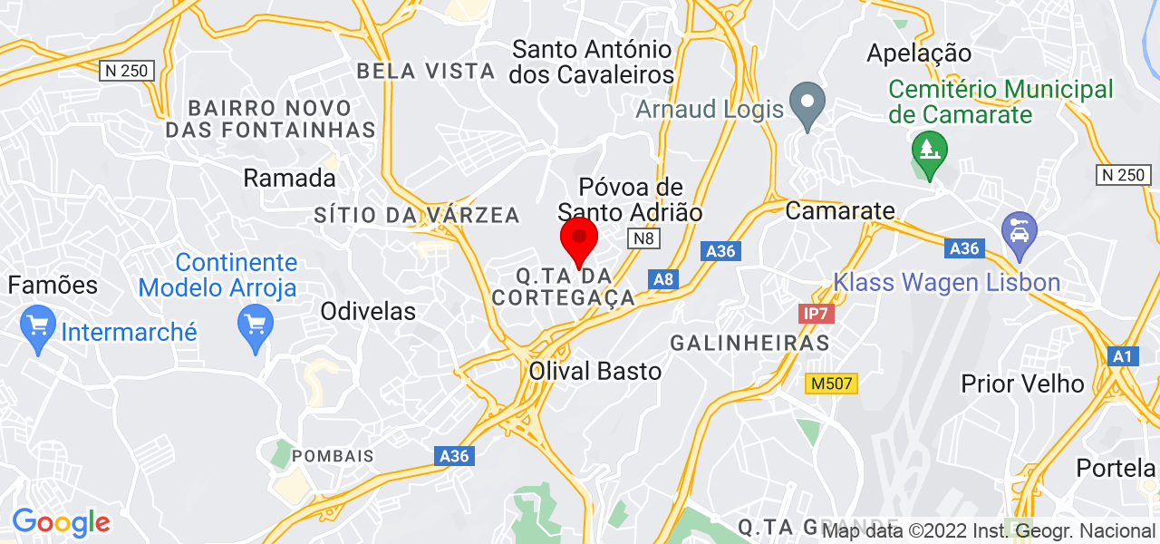 Fabiano - Lisboa - Odivelas - Mapa