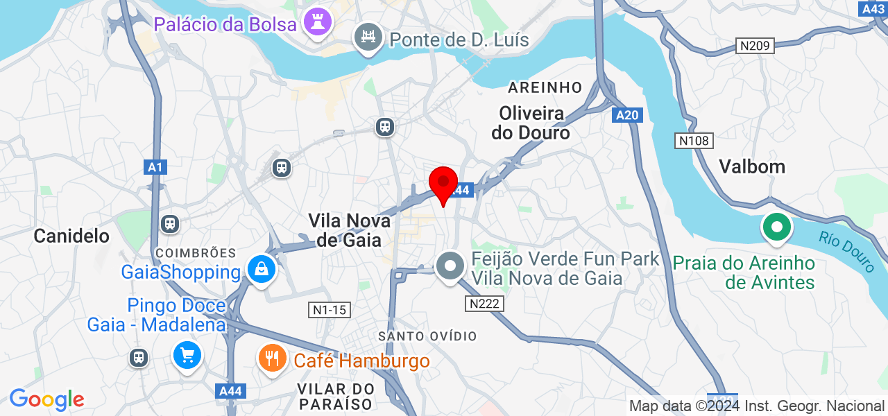Eduardo Vasconcelos - Porto - Vila Nova de Gaia - Karte