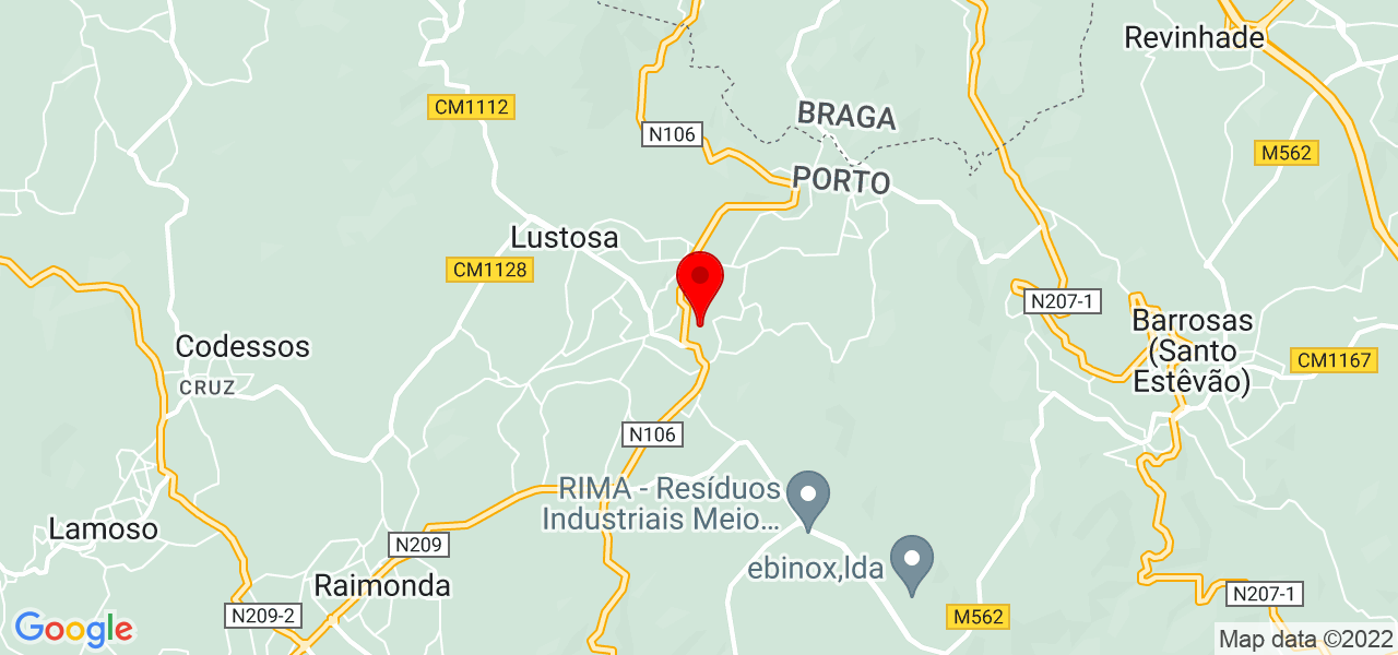 Eva - Porto - Lousada - Mapa