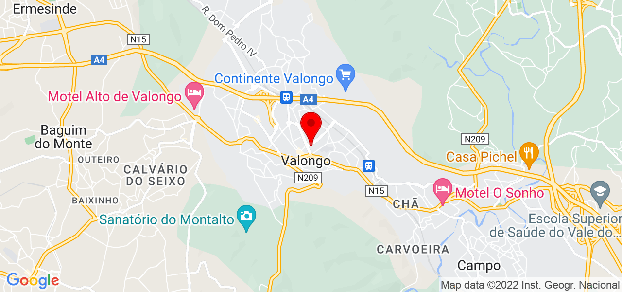 Carla Cristina - Porto - Valongo - Mapa
