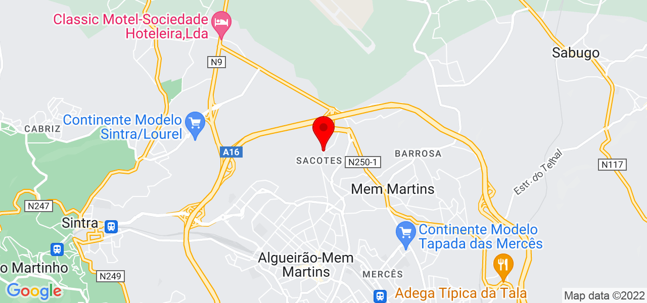 Florica - Lisboa - Sintra - Mapa