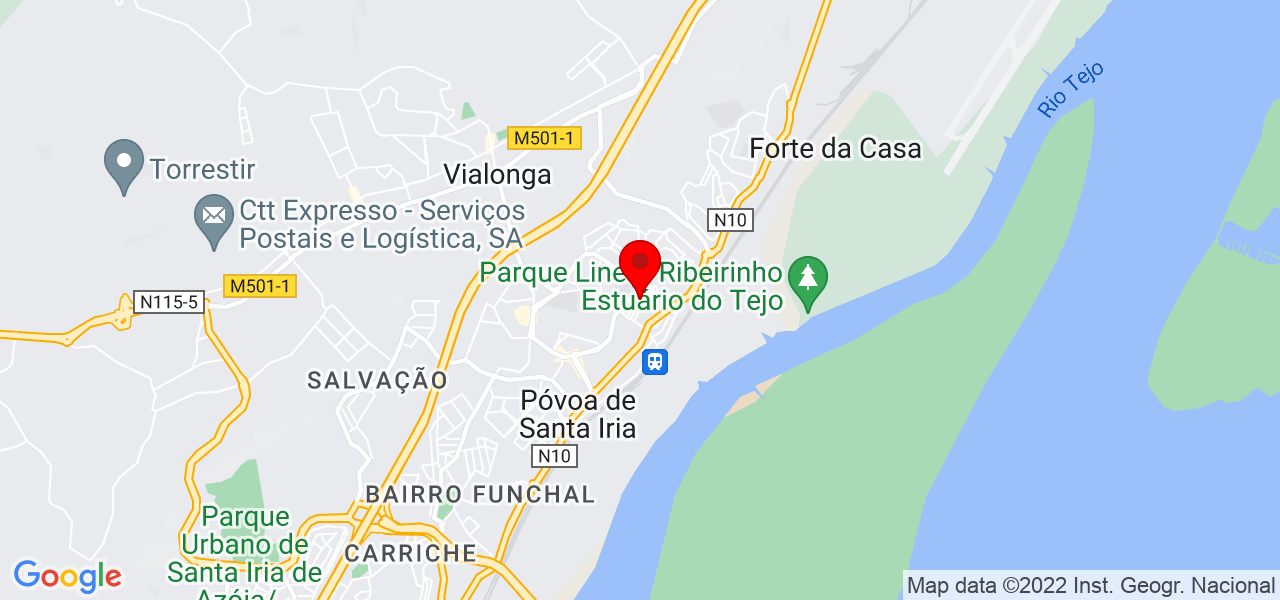 Lizete Goncalves - Lisboa - Vila Franca de Xira - Mapa