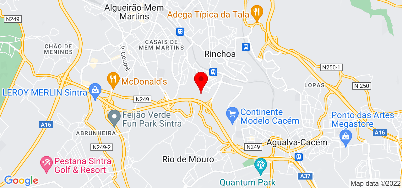 Pidji Alberto - Lisboa - Sintra - Mapa