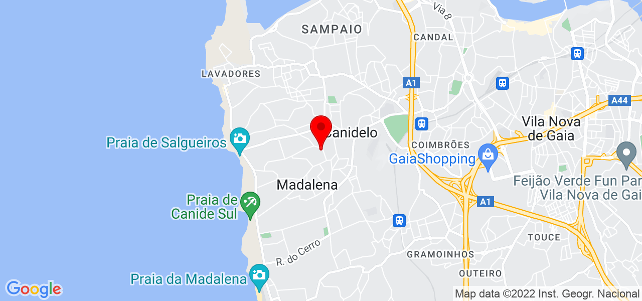 Andre Lacerda de Sousa - Porto - Vila Nova de Gaia - Mapa
