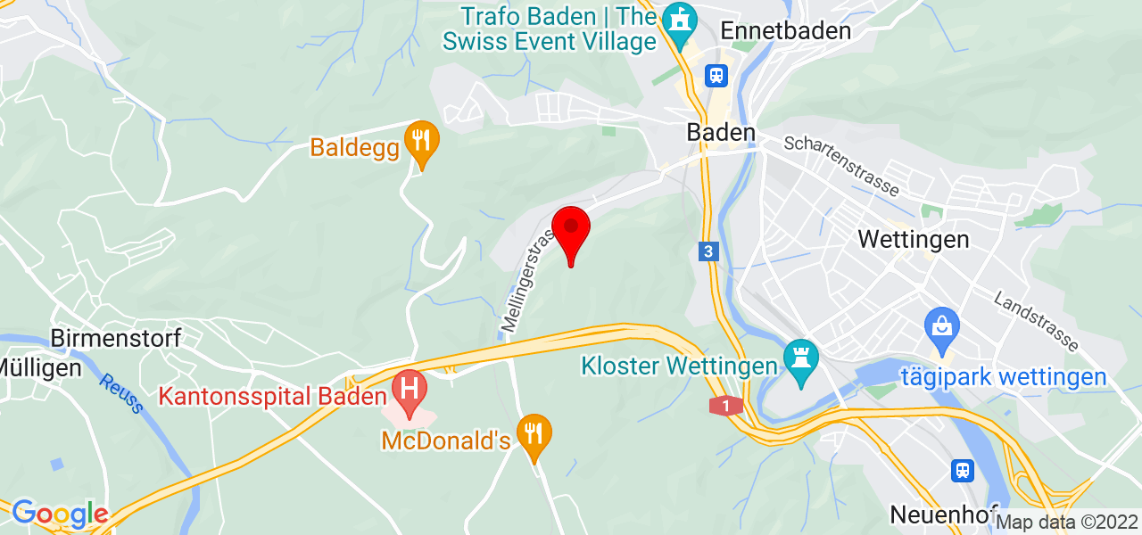 Aaron Joss - Aargau - Baden - Karte