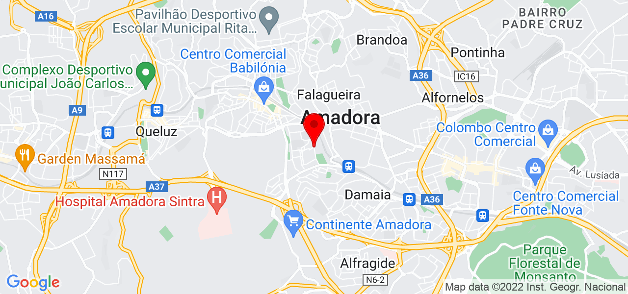 Joana Nogueira - Lisboa - Amadora - Mapa