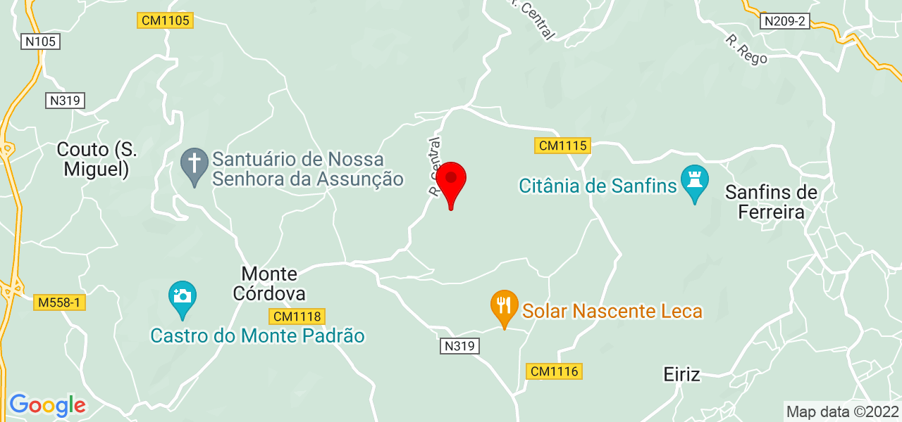 Diana Carvalho - Porto - Santo Tirso - Mapa