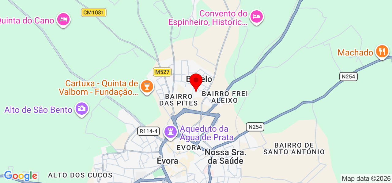 CAETANO-SERVICE - Évora - Évora - Karte