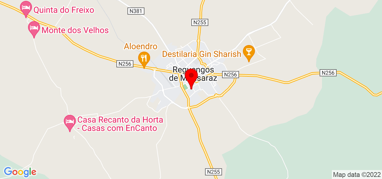 Jose Ramalho - Évora - Reguengos de Monsaraz - Mapa