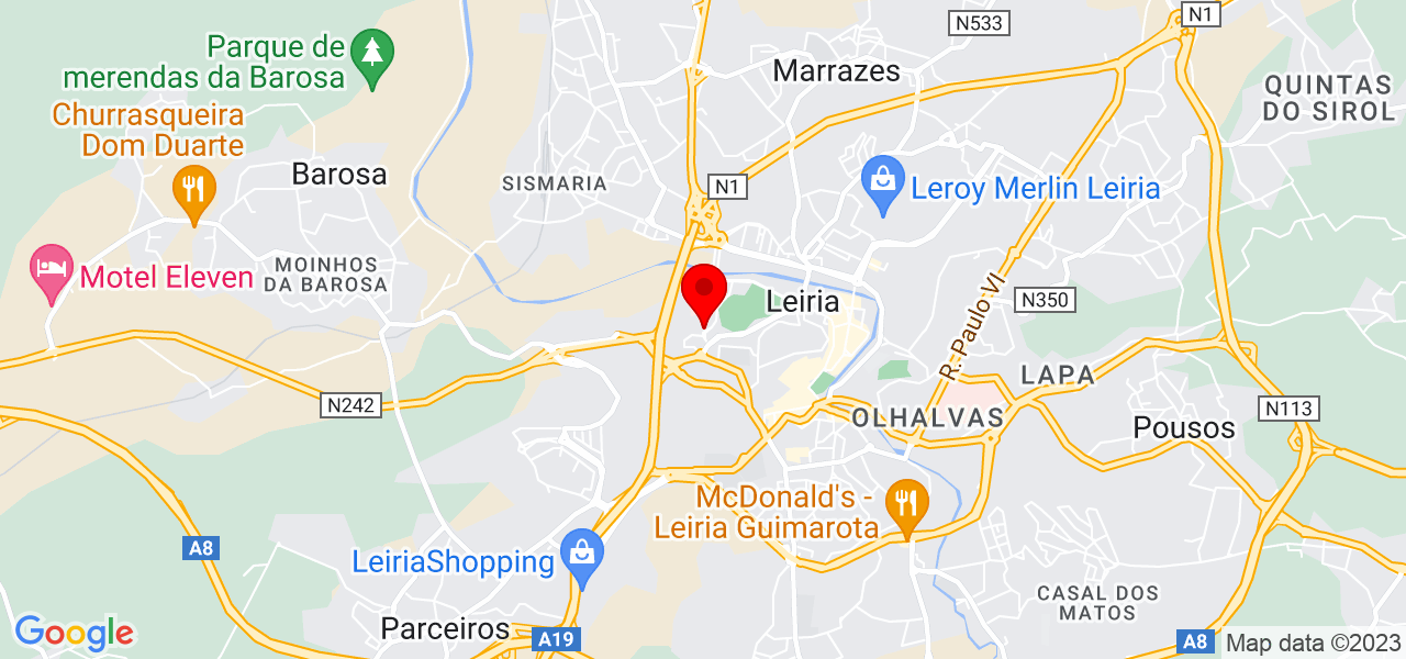 Manuten&ccedil;&atilde;o PT - Leiria - Leiria - Mapa