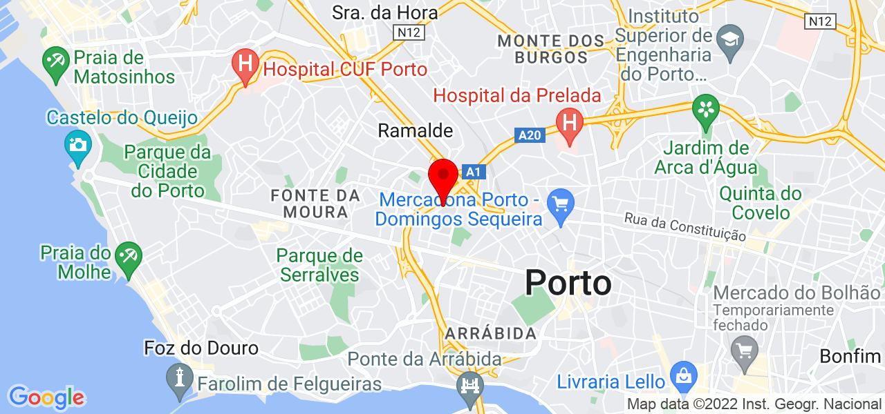 Juliana Lima Mello - Porto - Porto - Mapa