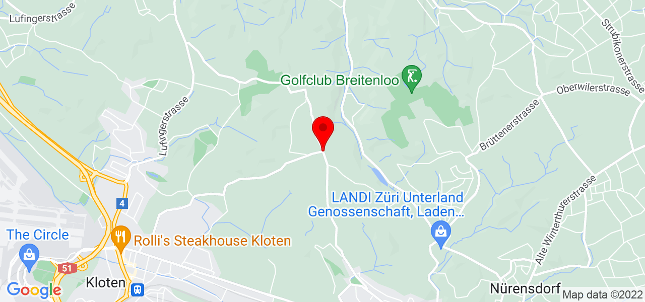 rietmanncoaching - Zürich - Kloten - Karte