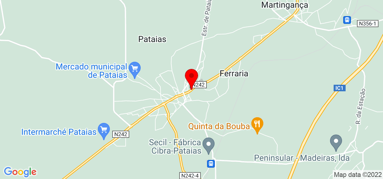 Maria Faria - Leiria - Alcobaça - Mapa