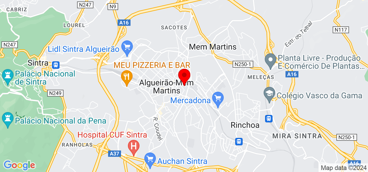 Claudete - Lisboa - Sintra - Map
