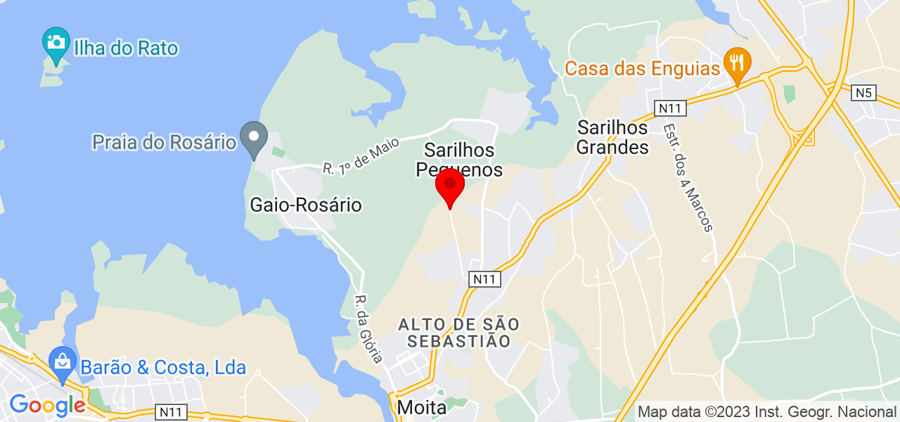 Oliveira Transportes - Setúbal - Moita - Mapa