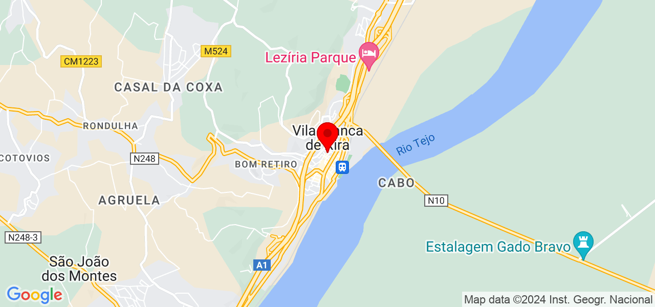 Confec&ccedil;&atilde;o Iza - Lisboa - Vila Franca de Xira - Mapa