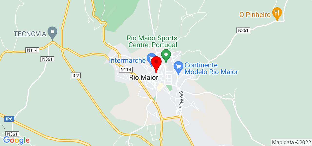 fradecomunica - Santarém - Rio Maior - Mapa