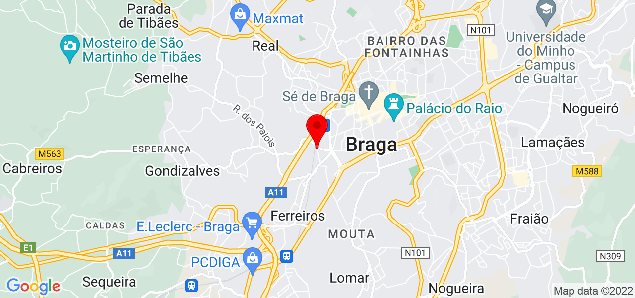 Miguel Silva Gouveia, Unipessoal Lda - Braga - Braga - Mapa