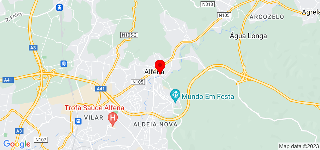 Ana Rita Russo - Porto - Valongo - Mapa