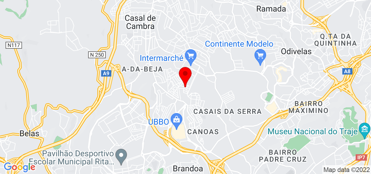 Sara Galante Unipessoal, Lda - Lisboa - Odivelas - Mapa
