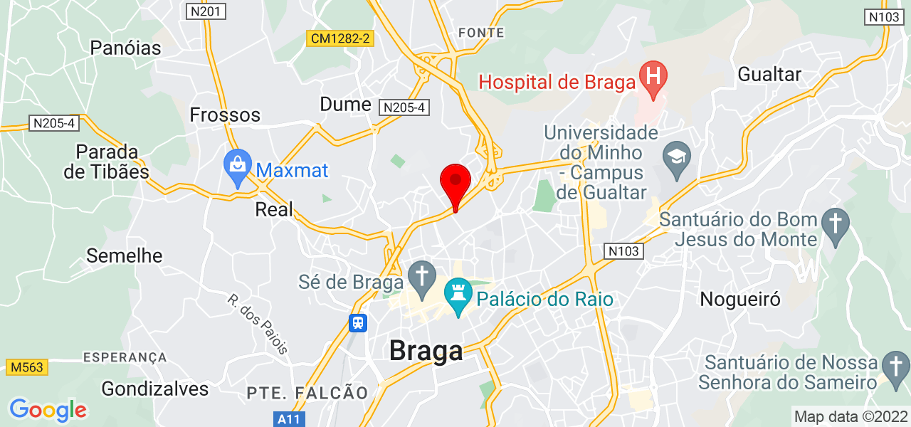 Raphael - Braga - Braga - Karte