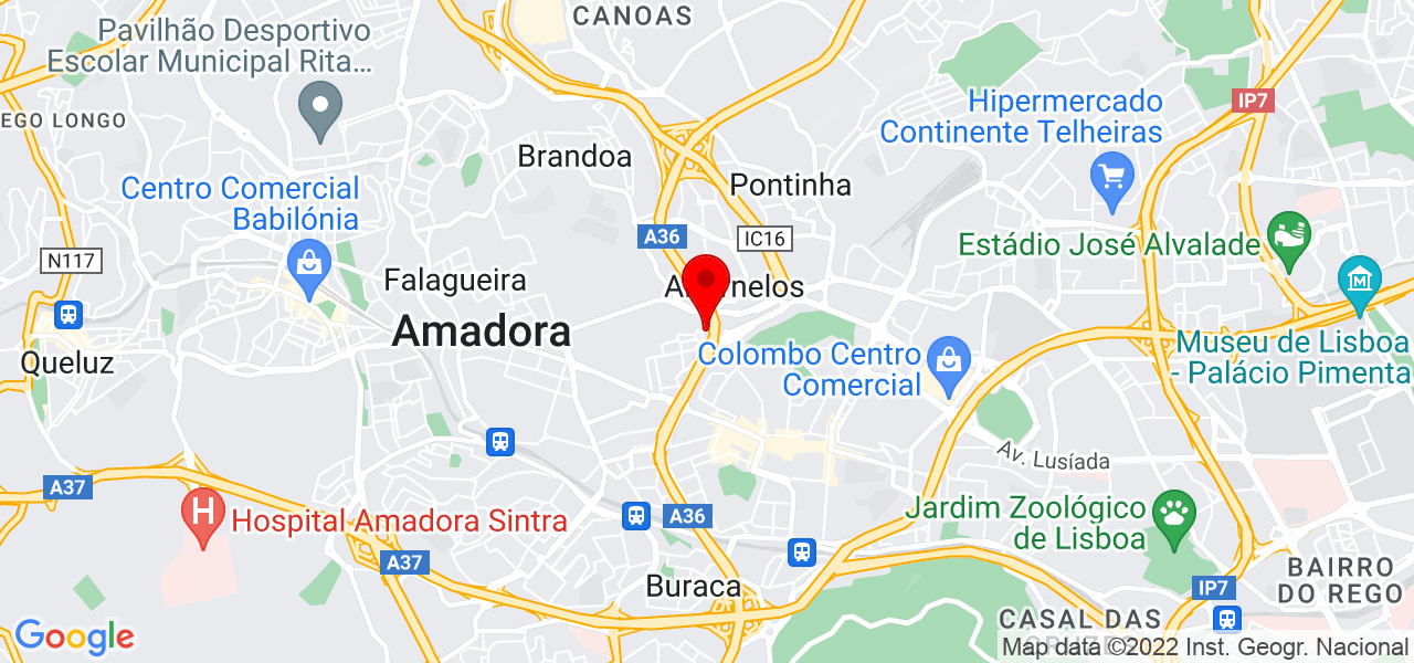 Paulo Cunha - Lisboa - Amadora - Mapa